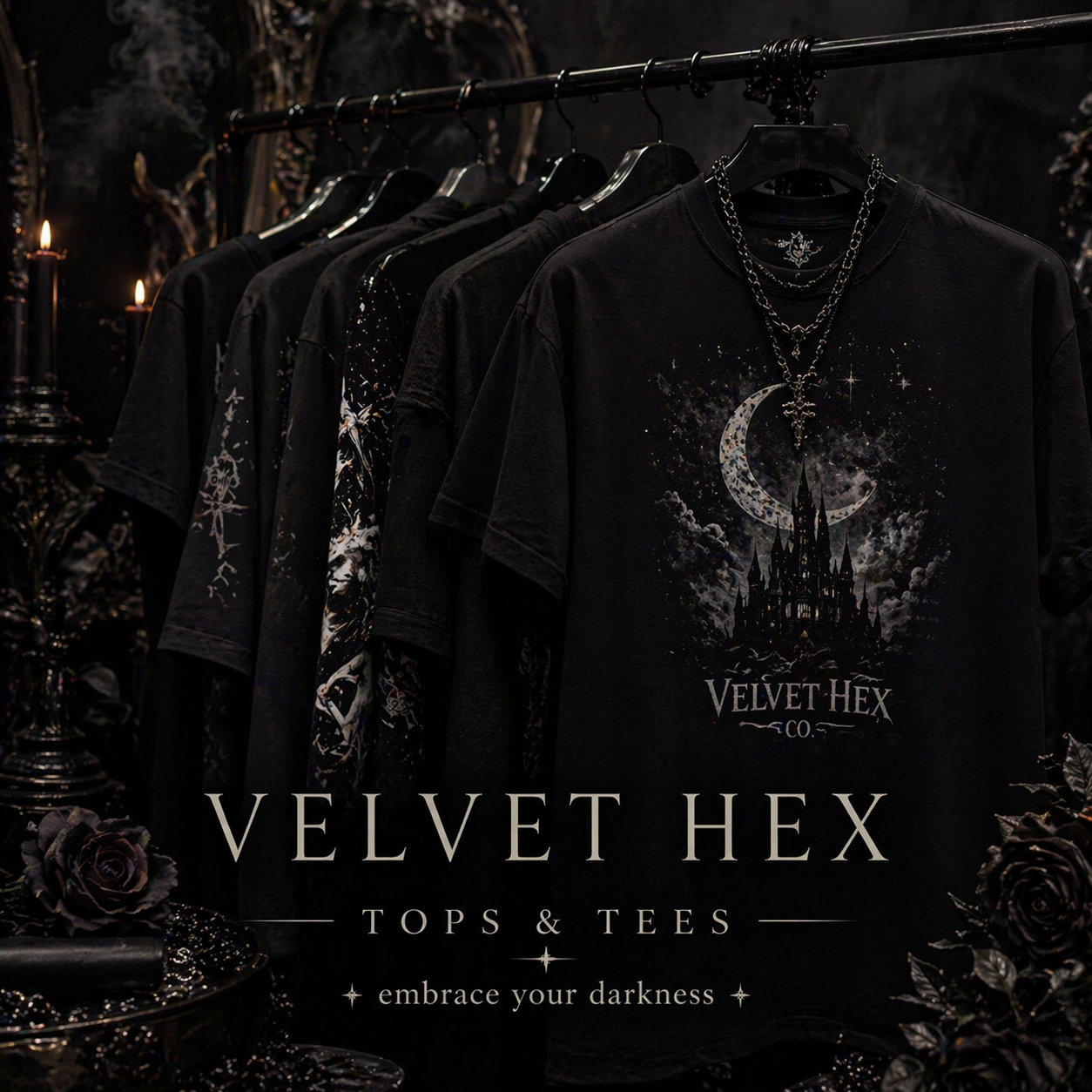 Velvet Hex Tops & Tees