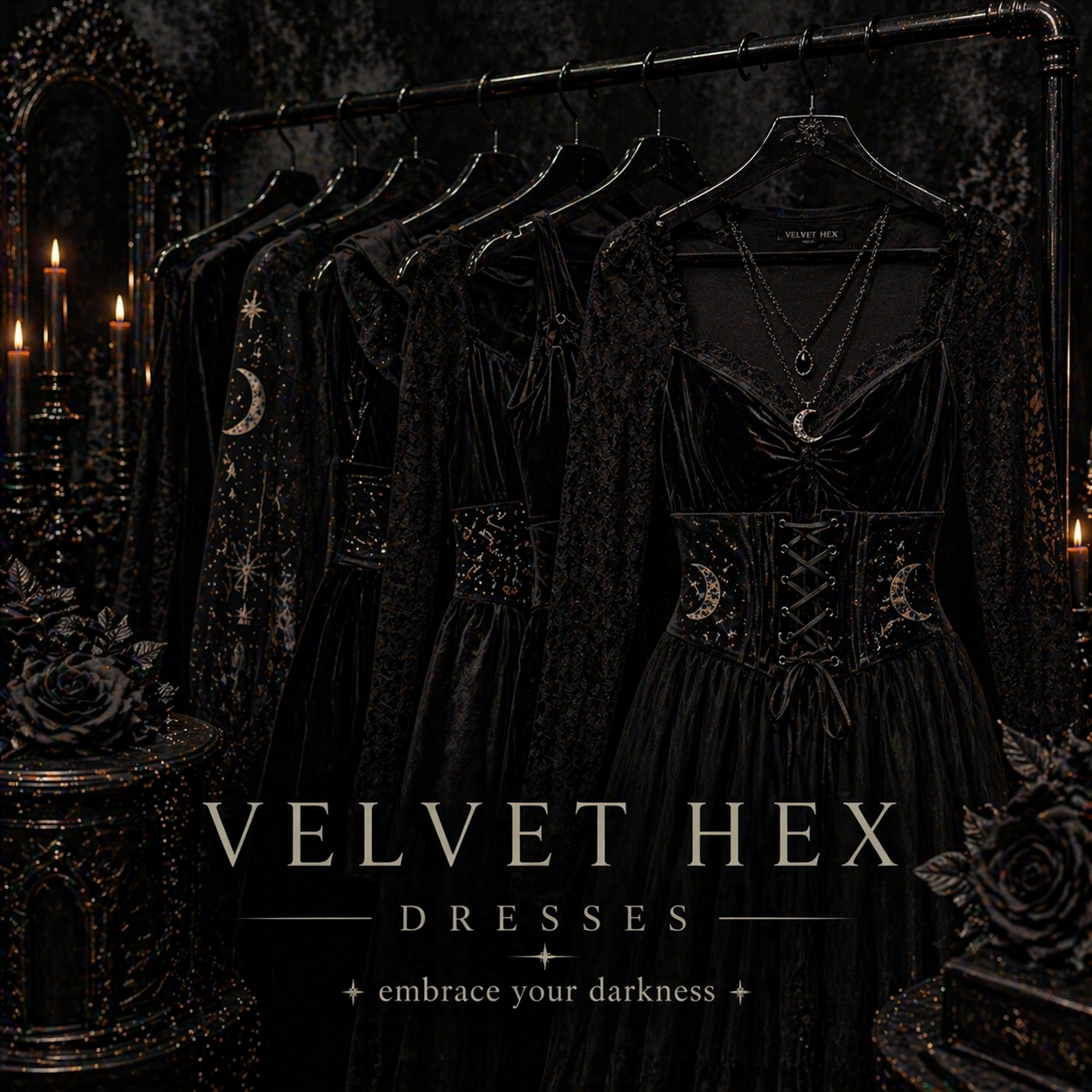 Velvet Hex Dresses